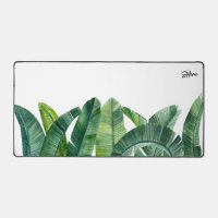 Wasserfarben Banana Palm Blätter Personalisiert