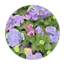 Wasserfarben-Batik-Hydrangeas-Charcuterboard Schneidebrett