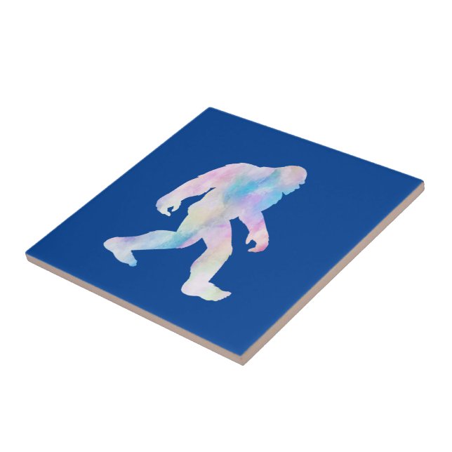 Wasserfarben Bigfoot Fliese (Seite)