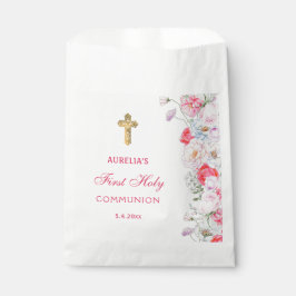 Wasserfarben Blume Erste Kommune Geschenktütchen