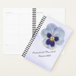 Wasserfarben-Blumen Personalnotizbuch mit individu Planer