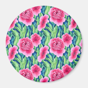 Wasserfarben-Blumenmagnet Magnet