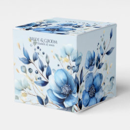 Wasserfarben Blüten Gefälligkeitsbox Geschenkschachtel