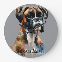 Wasserfarben-Boxer Persönliche Wandaufhängung