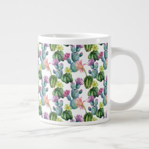 Wasserfarben Cacti Art Muster Jumbo-Tasse