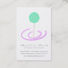 Wasserfarben Cakepops Cookie Backkuchen Dekorator Visitenkarte