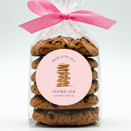 Wasserfarben-Chocolate-Chip-Backwaren Runder Aufkleber
