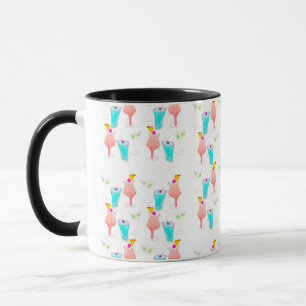 Wasserfarben-Cocktail-Margarita-Muster  Tasse