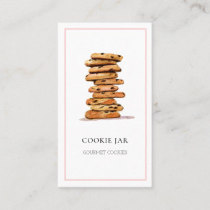 Wasserfarben-Cookie-Bäckerei-Geschäftskarte Visitenkarte