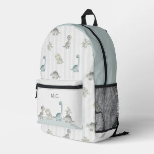 Wasserfarben-Dinosaurier-Muster mit individuellem Bedruckter Rucksack
