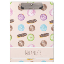 Wasserfarben-Eclairs Donuts Fun Whimiscal Sweet
