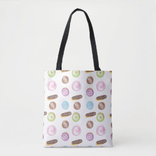 Wasserfarben-Eclairs Donuts Fun Whimiscal Sweet Tasche