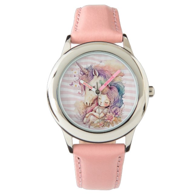 Wasserfarben-Einhornüberwachung Armbanduhr (Vorderseite)