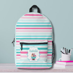 Wasserfarben-Eisbecher-Personalisiert Bedruckter Rucksack