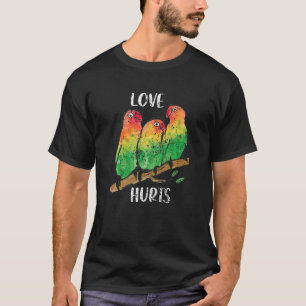 Wasserfarben Farbige Papageien Papagei Lover Cocka T-Shirt