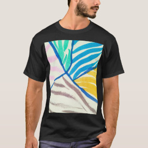 Wasserfarben-Flickwerk: schmutziger Malstil. T-Shirt