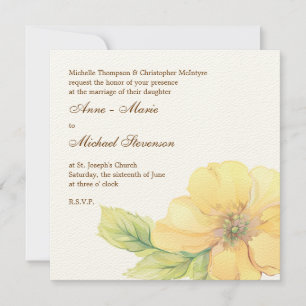 Wasserfarben Florals Hochzeitskarte Einladung
