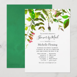 Wasserfarben-Frühlingsbaby oder Brautparty per Pos Einladung