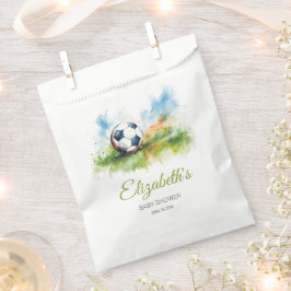 Wasserfarben-Fußball-Kinderdusche Geschenktütchen