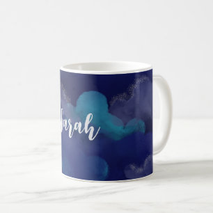 Wasserfarben Galaxie Wolken Himmelsphone / iPad Ge Kaffeetasse