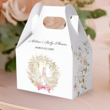 Wasserfarben Gänse Girl Blume Kinderdusche