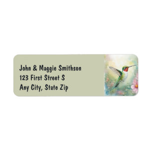 Wasserfarben-Garten Hummingbird Nature-Bird-Adress