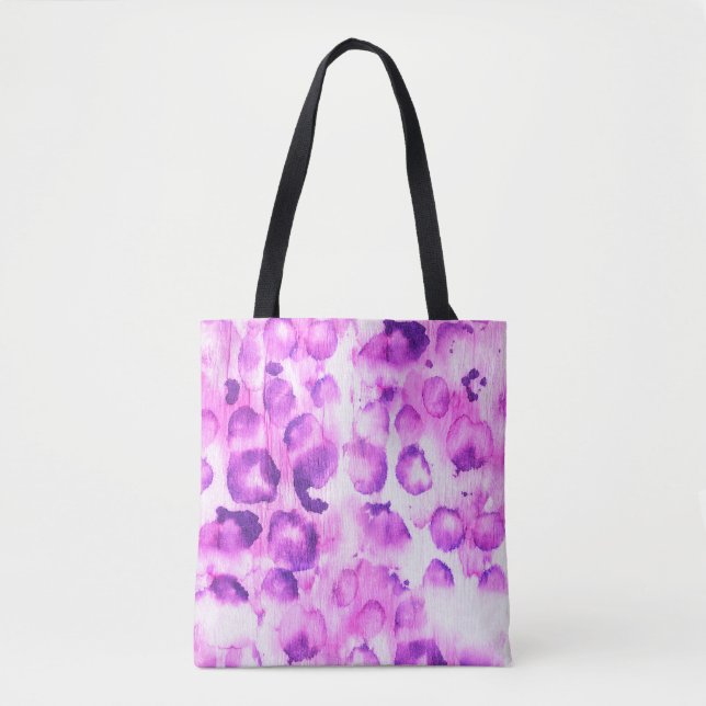 Wasserfarben-Geparde: Light Animal Print. Tasche (Vorderseite)