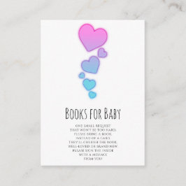 Wasserfarben Girl Books für Babykarten Begleitkarte