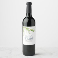 Wasserfarben Grüne Bridesmaid-Label