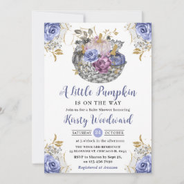 Wasserfarben Halloween Blumenpumpen Kinderdusche Einladung