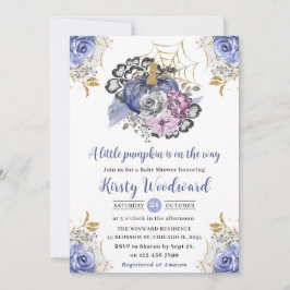 Wasserfarben Halloween Blumenpumpen Kinderdusche Einladung