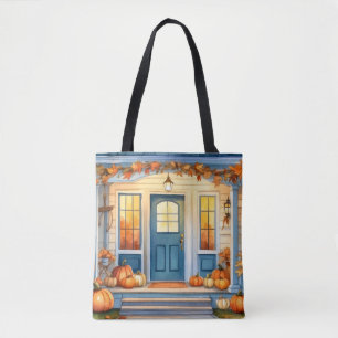 Wasserfarben Halloween Fall Pumpkins Autumn Leaves Tasche