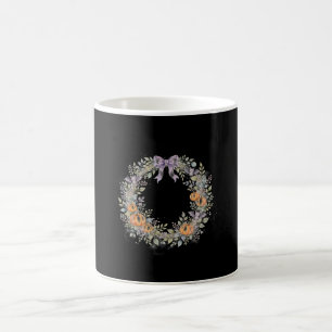 Wasserfarben-Halloween-Kranz-Dekor-Tasse Kaffeetasse
