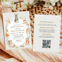 Wasserfarben-Häschen-Waldtiere-Babyshower