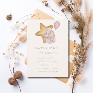 Wasserfarben-Hasen-Baby-Shower-Einladung Einladung