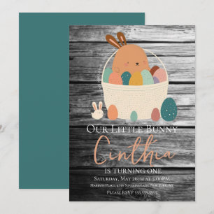 Wasserfarben-Hasen-Ostern-Pastell-Ei-Birthday-Part Einladung