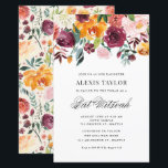 Wasserfarben Herbst Blooms Bat Mitzvah Einladung<br><div class="desc">Laden Sie mit dieser individuell gestaltbaren Fledermaus-Mitzvah-Einladung Familie und Freunde zu Ihrer Veranstaltung ein. Es zeichnet sich durch die Blume der Wasserfarbenfallen und einen passenden Hintergrund aus. Diese florale Fledermaus Mitzvah Einladung ist perfekt für Herbst- oder Herbstveranstaltungen. Personalisieren Sie diese,  indem Sie Ihre Daten hinzufügen. Matching-Elemente sind verfügbar.</div>