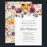 Wasserfarben Herbst Blooms Bat Mitzvah Einladung<br><div class="desc">Laden Sie mit dieser individuell gestaltbaren Fledermaus-Mitzvah-Einladung Familie und Freunde zu Ihrer Veranstaltung ein. Es zeichnet sich durch die Blume der Wasserfarbenfallen und einen passenden Hintergrund aus. Diese florale Fledermaus Mitzvah Einladung ist perfekt für Herbst- oder Herbstveranstaltungen. Personalisieren Sie diese,  indem Sie Ihre Daten hinzufügen. Matching-Elemente sind verfügbar.</div>