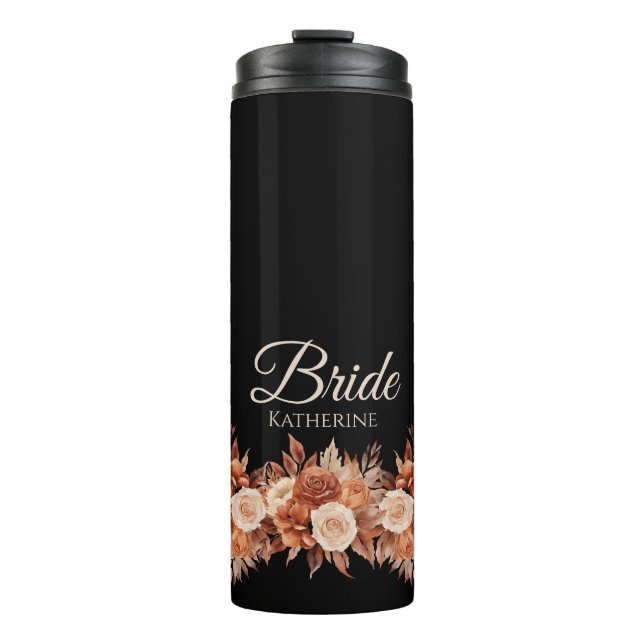 Wasserfarben Herbst Elegance-Bride- Thermosbecher (Vorderseite)
