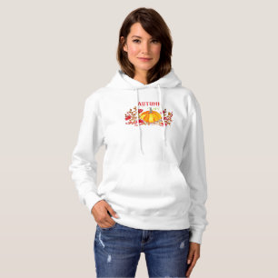 Wasserfarben Herbst Herbstpumpen Blätter Blumen Hoodie