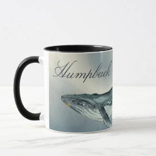 Wasserfarben-Humpback-Wal, Megaptera Novaeangliae Tasse