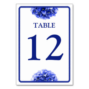 Wasserfarben-Hydrangea Tischnummer