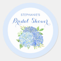 Wasserfarben Hydrangeas Blauer Brautparty