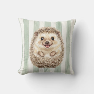 Wasserfarben-Igel-Wurfkissen Kissen