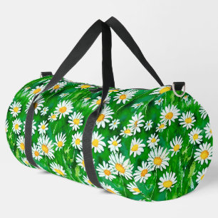Wasserfarben in einem grünen Feld Duffle Bag