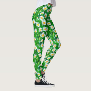 Wasserfarben in einem grünen Feld Leggings
