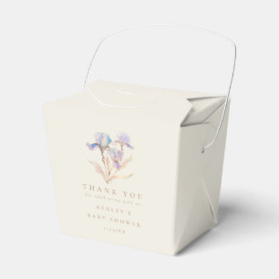 Wasserfarben-Iris-Baby-Shower Geschenkschachtel