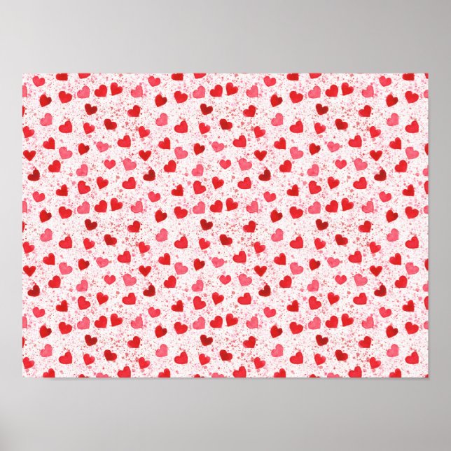 Wasserfarben Kunst (2) Poster (Vorne)