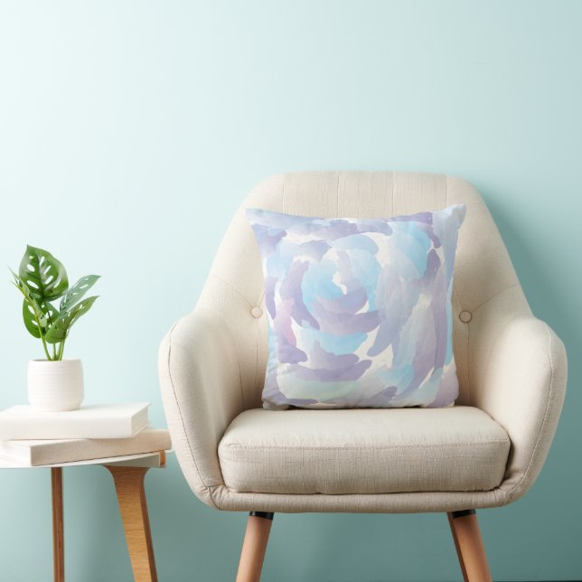 Wasserfarben Kunst Regenwolken Kissen (Stuhl )