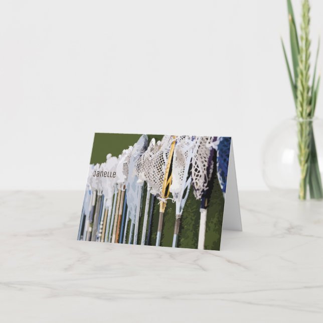 Wasserfarben-Lacrosse-Sticks (Vorderseite)